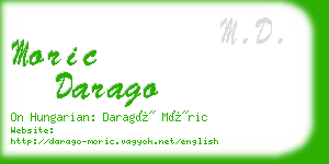 moric darago business card